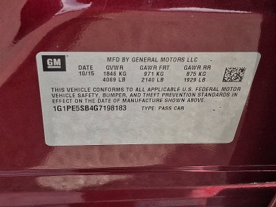 2016 Chevrolet Cruze Limited LT
