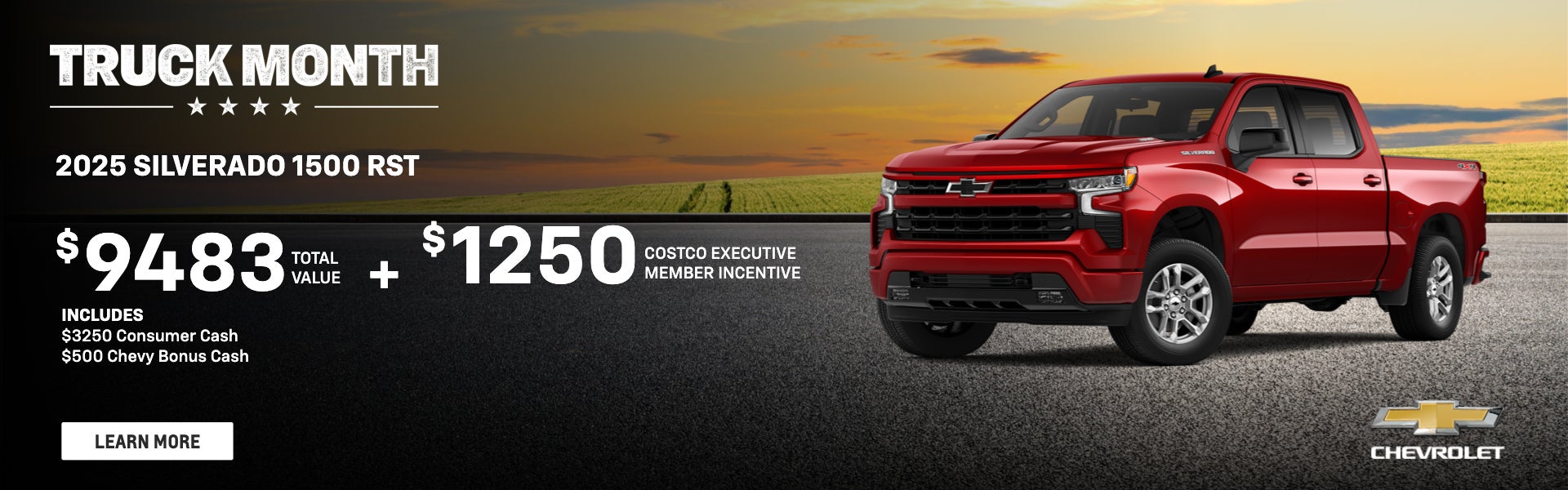 2025 Silverado 1500 RST Total value $1250 Costco Exec: $9483
